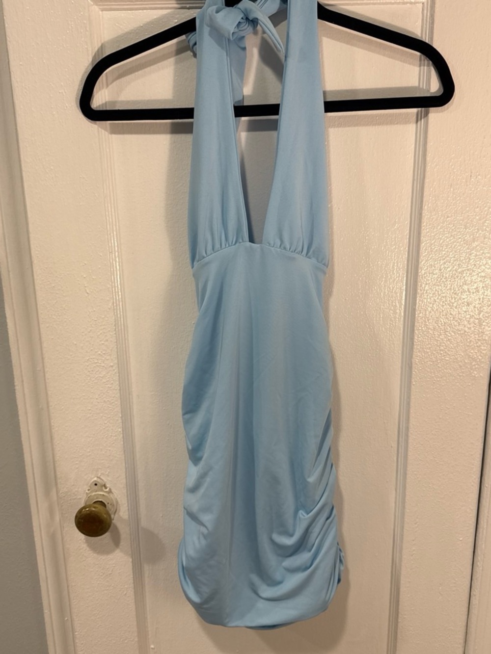 SHEIN Pale Blue Halter Slip Dress